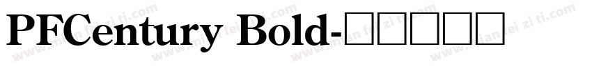 PFCentury Bold字体转换